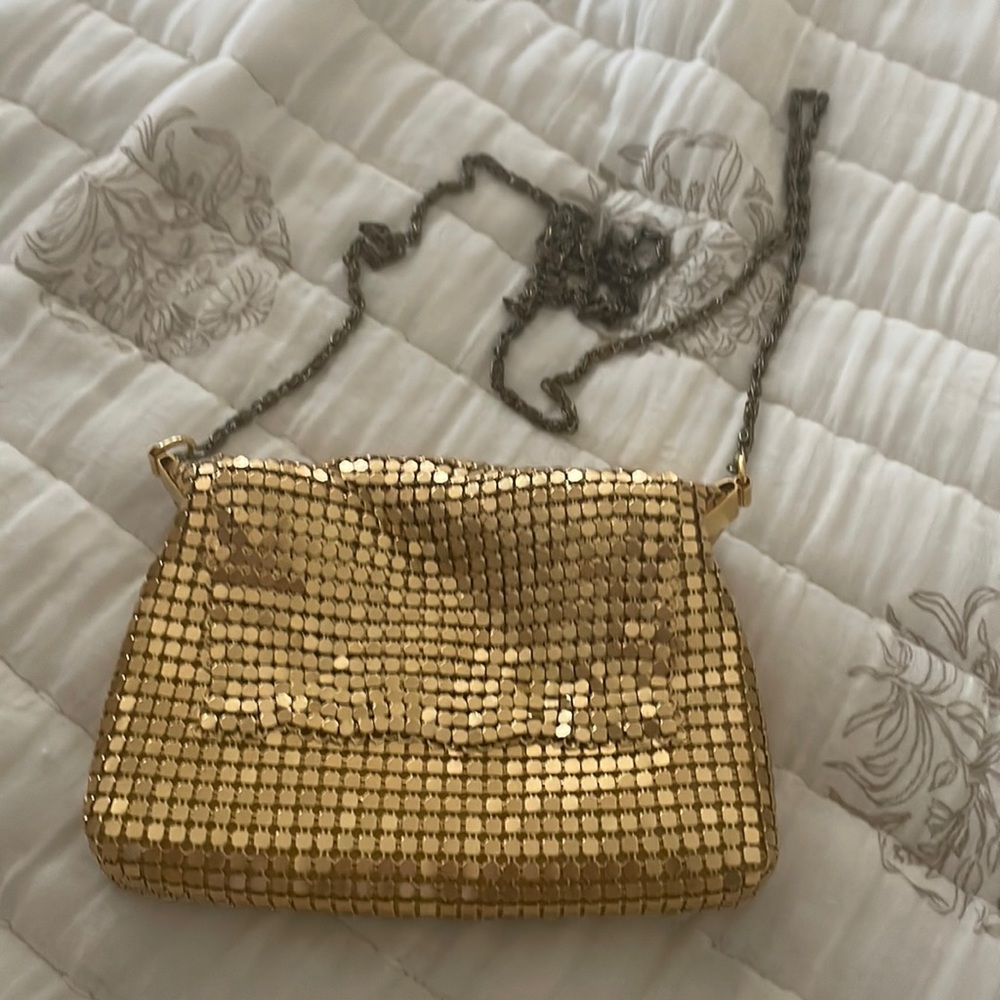 Small gold sequins party mini purse